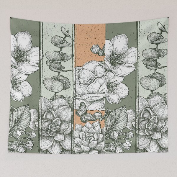 Item preview, A segmented view of a lush magical garden. designed and sold by Piotrek0001.