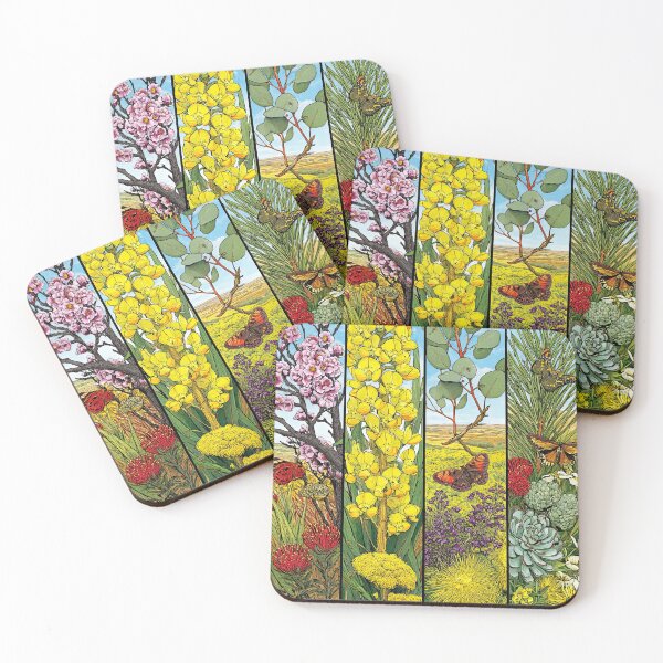 Item preview, A contemporary panel design of traditional botanical subjects. designed and sold by Piotrek0001.