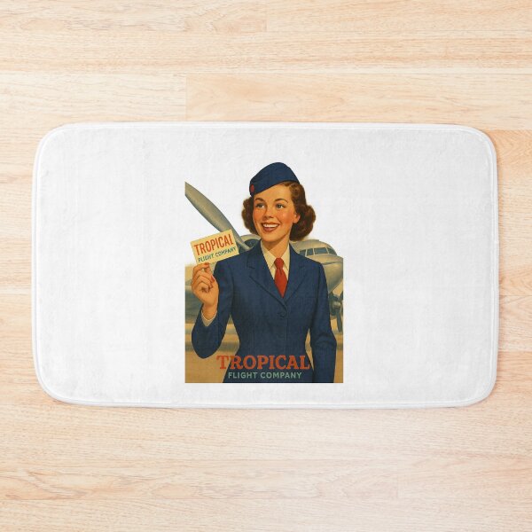Item preview, Retro Airline Stewardess with Ticket – 1950s Vintage Flight Art designed and sold by Fleetwood1994.