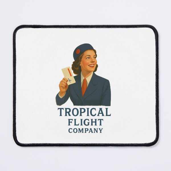 Item preview, 1950s Flight Attendant Holding Boarding Pass – Vintage Air Travel designed and sold by Fleetwood1994.