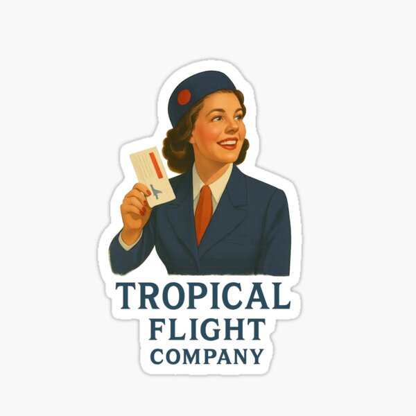 Item preview, 1950s Flight Attendant Holding Boarding Pass – Vintage Air Travel designed and sold by Fleetwood1994.