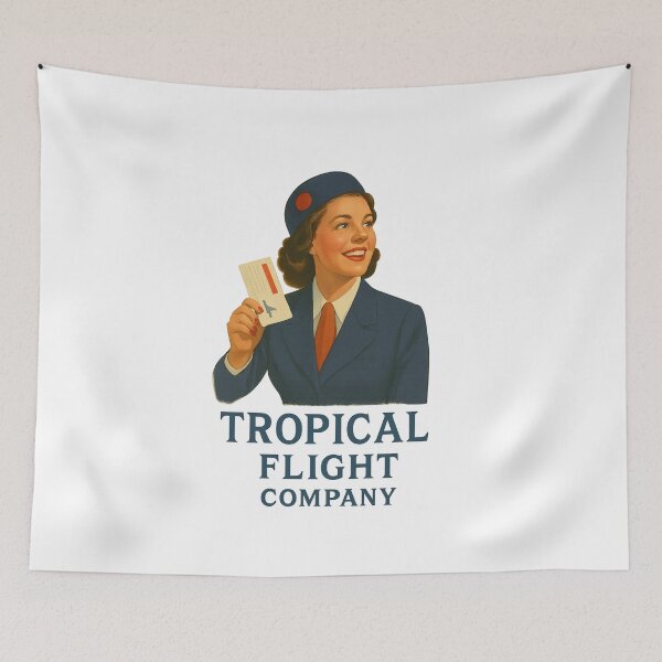 Item preview, 1950s Flight Attendant Holding Boarding Pass – Vintage Air Travel designed and sold by Fleetwood1994.