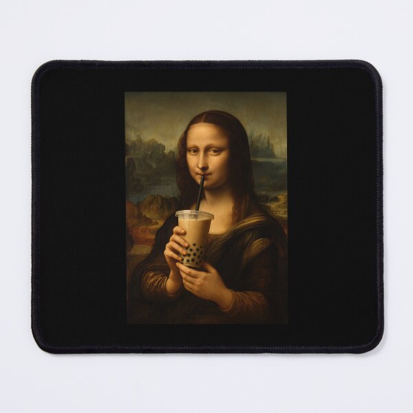 Item preview, Monalisa Painting Art Boba Tea Boys Girls Kids designed and sold by rafaeltto.