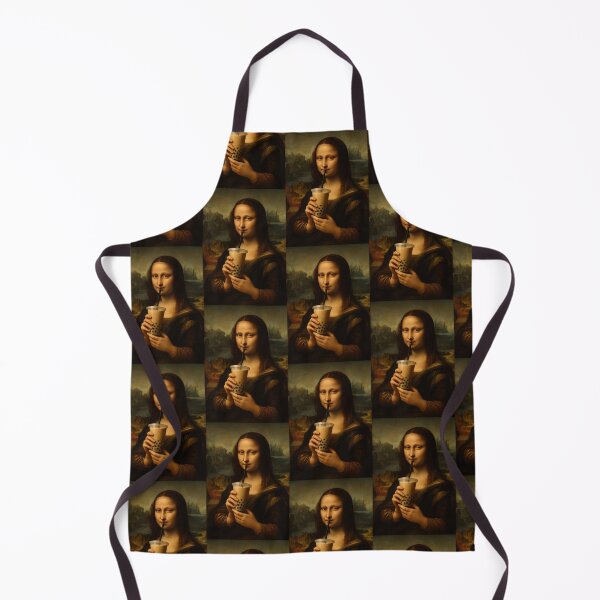 Item preview, Monalisa Painting Art Boba Tea Boys Girls Kids designed and sold by rafaeltto.