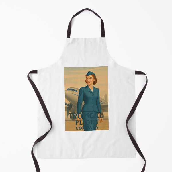 Item preview, Vintage Air Hostess on Tarmac – Retro Plane Art for Aviation Lovers designed and sold by Fleetwood1994.