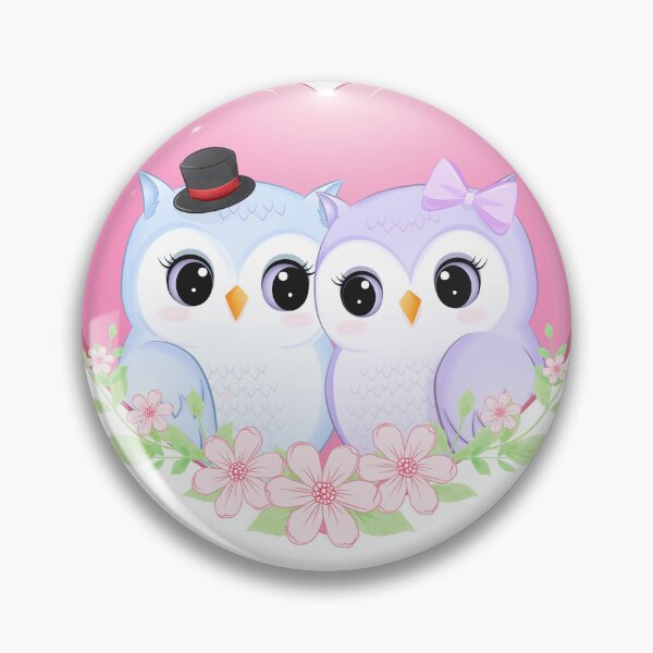 Item preview, cute couple owl image sticker designed and sold by anandsiva2703.