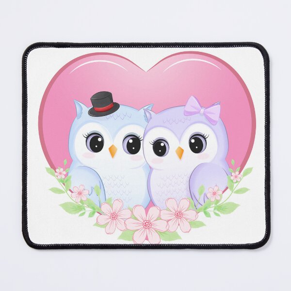 Item preview, cute couple owl image sticker designed and sold by anandsiva2703.