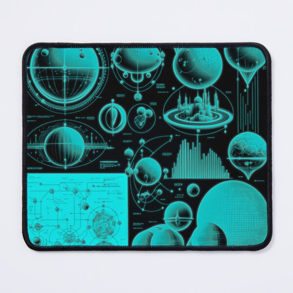 Item preview, Futuristic Sci‑Fi Diagrams Tech Blueprint designed and sold by Jcat7.