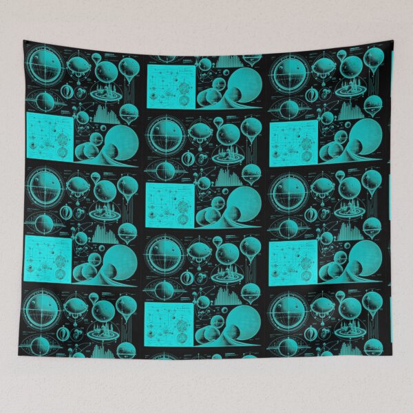 Item preview, Futuristic Sci‑Fi Diagrams Tech Blueprint designed and sold by Jcat7.