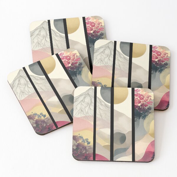 Item preview, Modern minimalist watercolor of a landscape and geology. designed and sold by Piotrek0001.