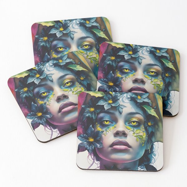 Item preview, Imaginative woman in a riot of color designed and sold by LuminaraCraft.