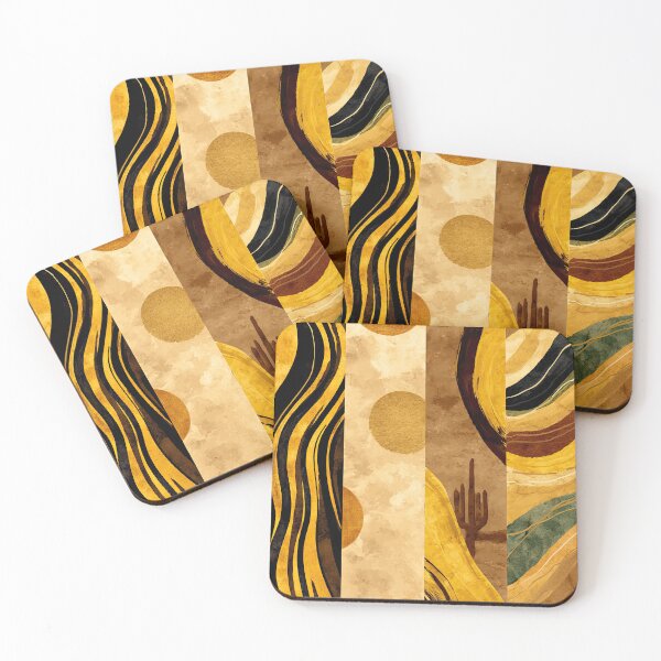 Item preview, Four abstract views of a peaceful mountain escape. designed and sold by Piotrek0001.