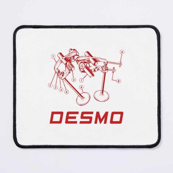Item preview, Ducati desmo valve diagram in red designed and sold by fullstackphotos.