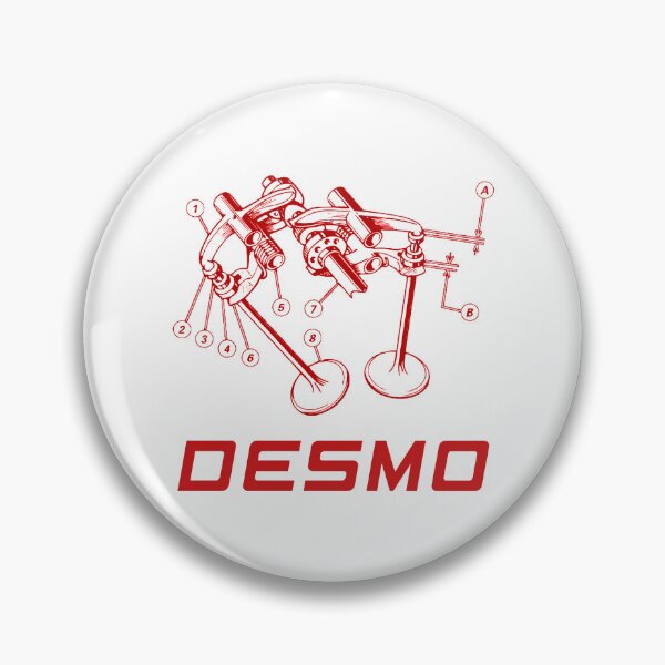 Item preview, Ducati desmo valve diagram in red designed and sold by fullstackphotos.