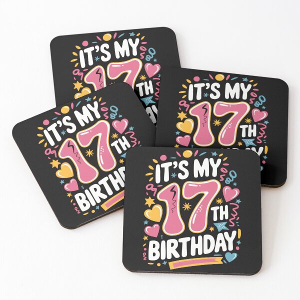 Item preview, Girls It's My 17th Birthday 17 Happy Birthday Eleven Party designed and sold by brynatshop.