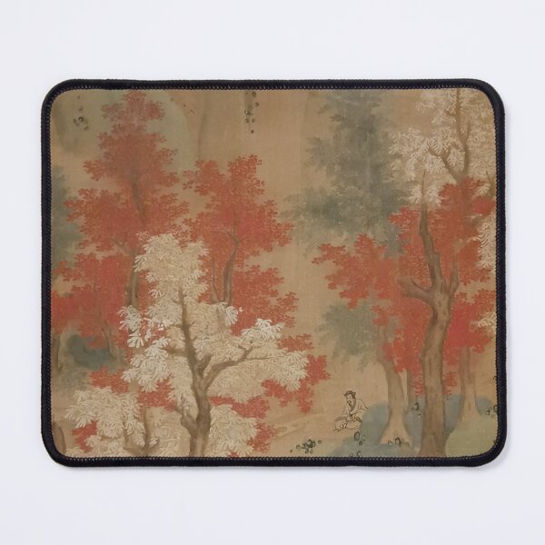 Item preview, Red leaves viewing Chinese painting designed and sold by Pondfly-Artwork.