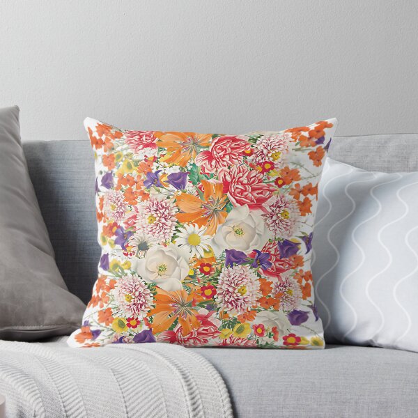 Item preview, Pink,Red,Yelloe Flower Blossom - Pillows and Totes designed and sold by BASFARFASHION.