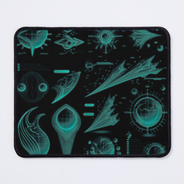 Item preview, Futuristic Sci‑Fi Diagrams Tech Blueprint designed and sold by Jcat7.
