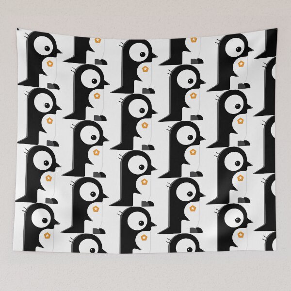 Item preview, Cute Penguin Art Print - Adorable Cartoon Baby Penguin Illustration for Nursery, Kids Room & Wall Decor designed and sold by dewdis8.