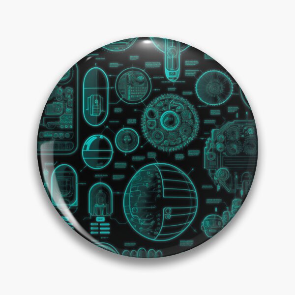 Item preview, Futuristic Sci‑Fi Diagrams Tech Blueprint designed and sold by Jcat7.