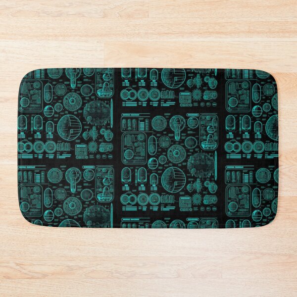 Item preview, Futuristic Sci‑Fi Diagrams Tech Blueprint designed and sold by Jcat7.
