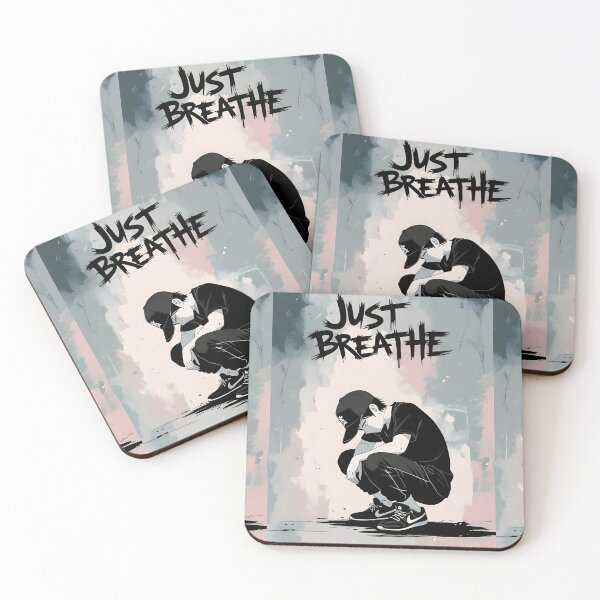 Item preview, Just Breathe – Anime Boy in Pastel and Darkness designed and sold by Pastelic by Jessy.