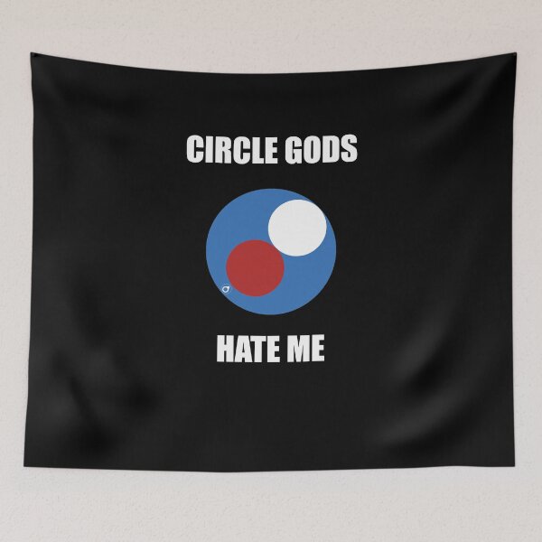 Item preview, Circle Gods Hate Me V5 designed and sold by TeeTimeGuys.