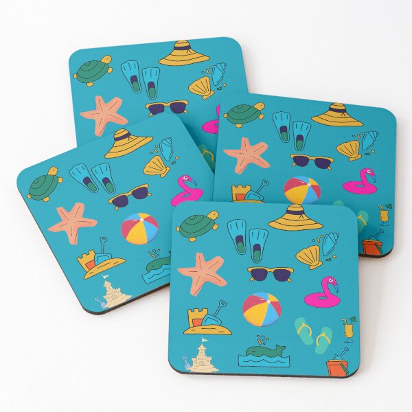 Item preview, Cute beach vibes pattern designed and sold by Mukadam_13.