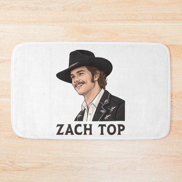 Item preview, Zach Top Country Music Art  Retro Cowboy Portrait Fan Design designed and sold by JayceTucker89.