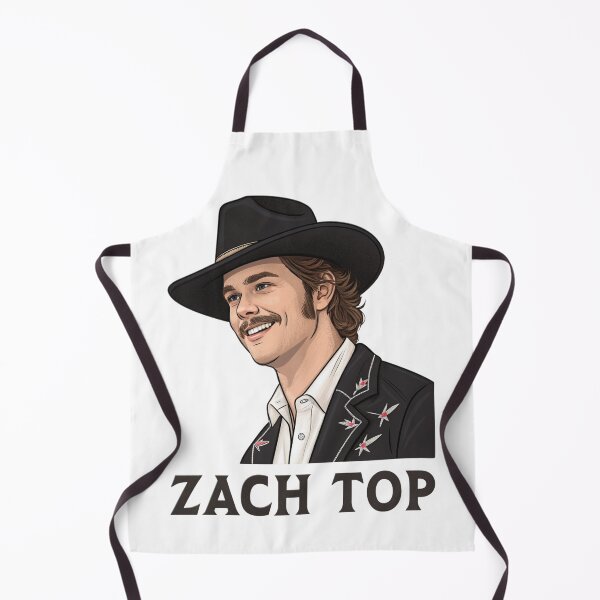 Item preview, Zach Top Country Music Art Retro Cowboy Portrait Fan Design designed and sold by JayceTucker89.