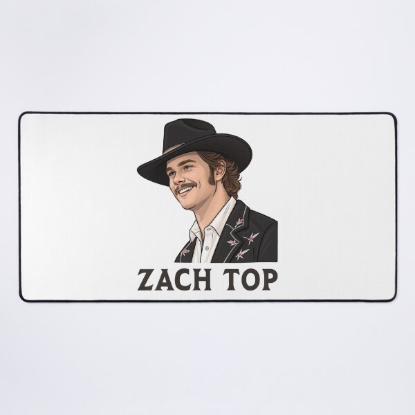 Item preview, Zach Top Country Music Art  Retro Cowboy Portrait Fan Design designed and sold by JayceTucker89.
