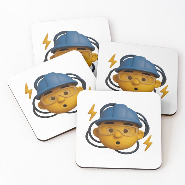 Item preview, Funny and expressive electrician emoji – adorable and funny design designed and sold by ArteJorge48.