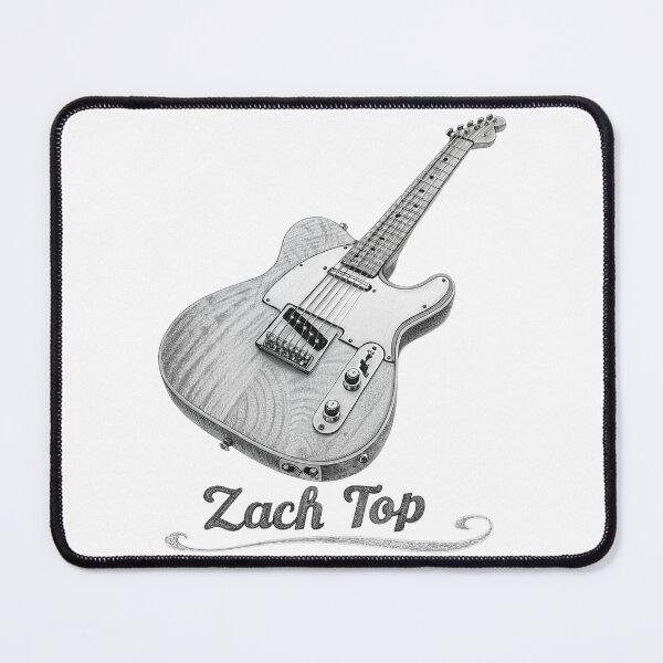 Item preview, Zach Top Guitar Art | Telecaster Country Music Sketch Design designed and sold by JayceTucker89.