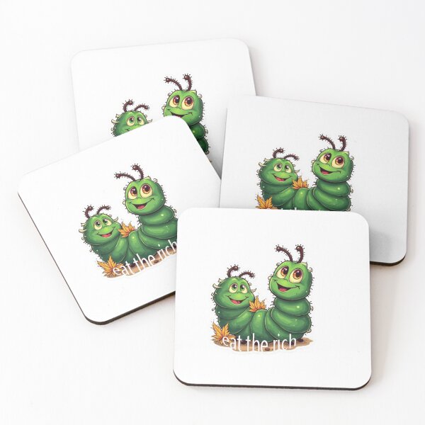 Item preview, Eat The Rich Hungry Caterpillar Sticker designed and sold by Bigeasy22441.