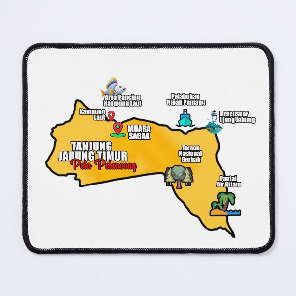 Item preview, Peta Pelancong TANJABTIM designed and sold by busainet.