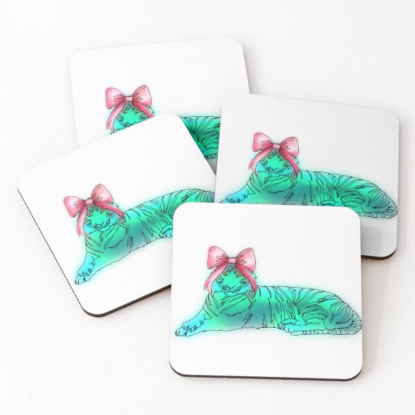 Item preview, Maple the Tiger Drawing with pink Bow – animalzinhats designed and sold by Ashley’sAnimalz.
