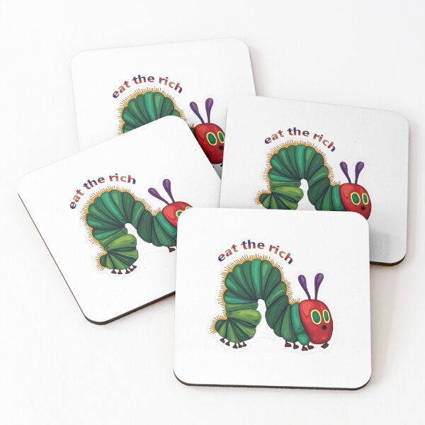 Item preview, Eat The Rich Hungry Caterpillar Sticker designed and sold by Bigeasy22441.