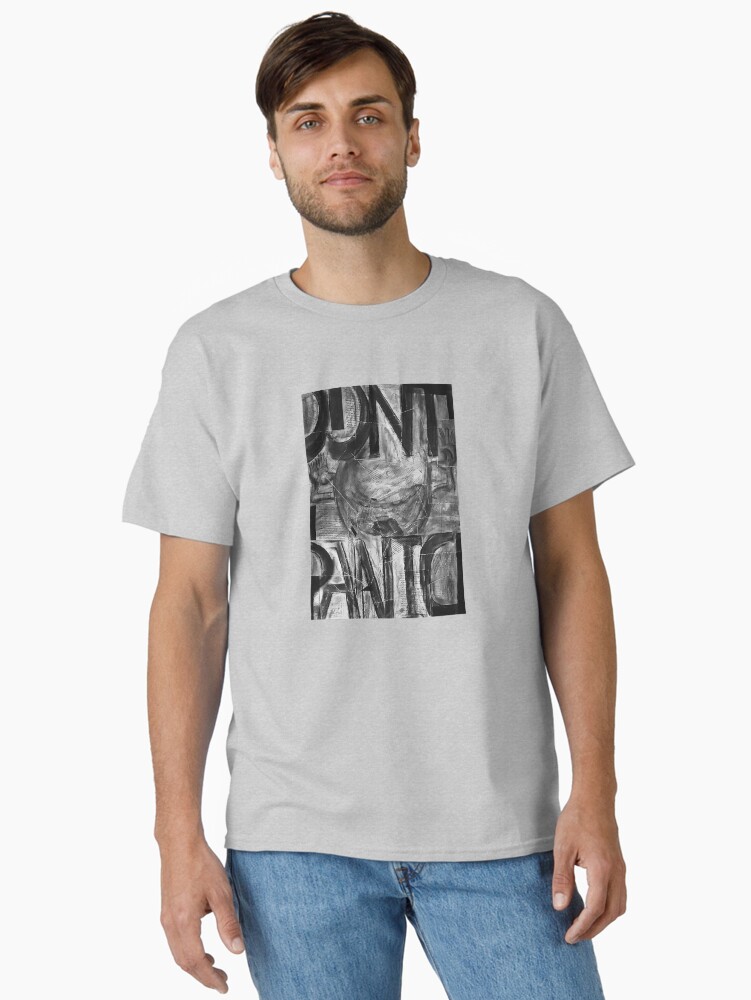 Thumbnail 1 of 7, Classic T-Shirt, Don’t Panic. designed and sold by UltraQuirky.