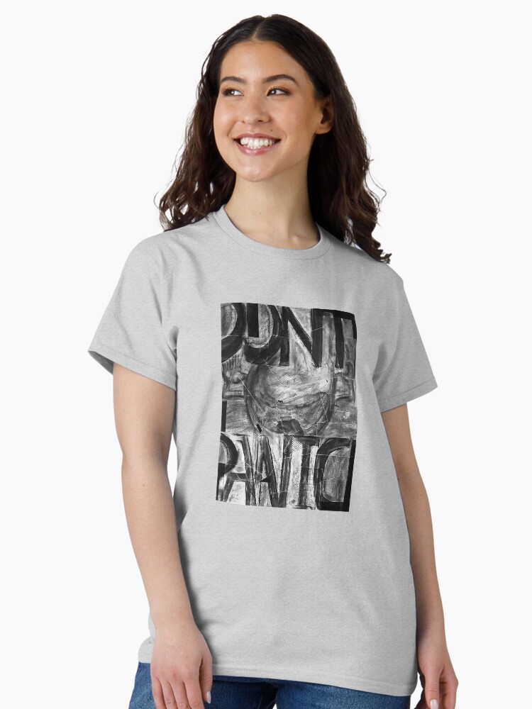 Thumbnail 2 of 7, Classic T-Shirt, Don’t Panic. designed and sold by UltraQuirky.