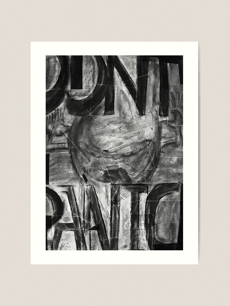 Thumbnail 1 of 3, Art Print, Don’t Panic. designed and sold by UltraQuirky.