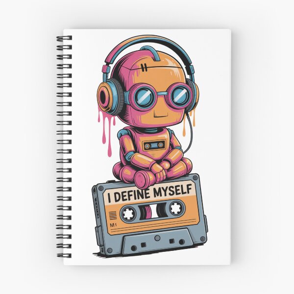 Item preview, Retro Robot: I Define Myself designed and sold by ZodiacLuck888.