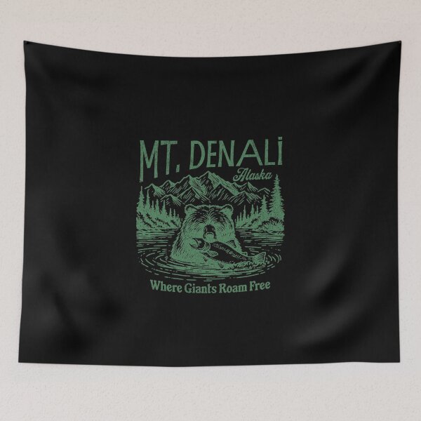 Item preview, Mt. Denali Alaska – Where Giants Roam Free designed and sold by dudelinart.