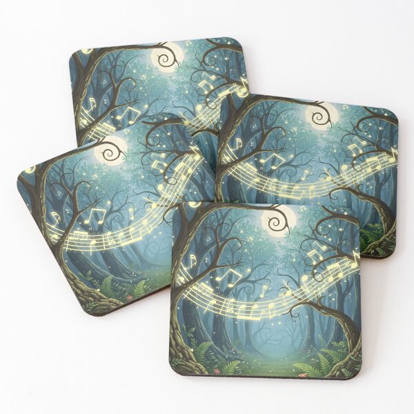 Item preview, Enchanted Forest with Musical Notes and Moon designed and sold by Koalangel.