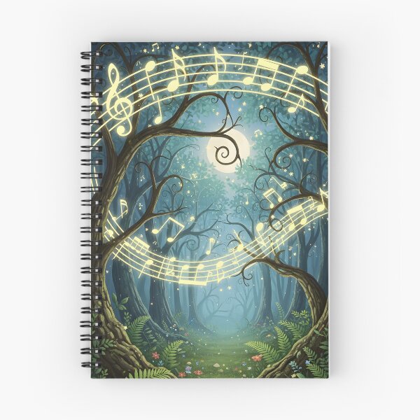 Item preview, Enchanted Forest with Musical Notes and Moon designed and sold by Koalangel.