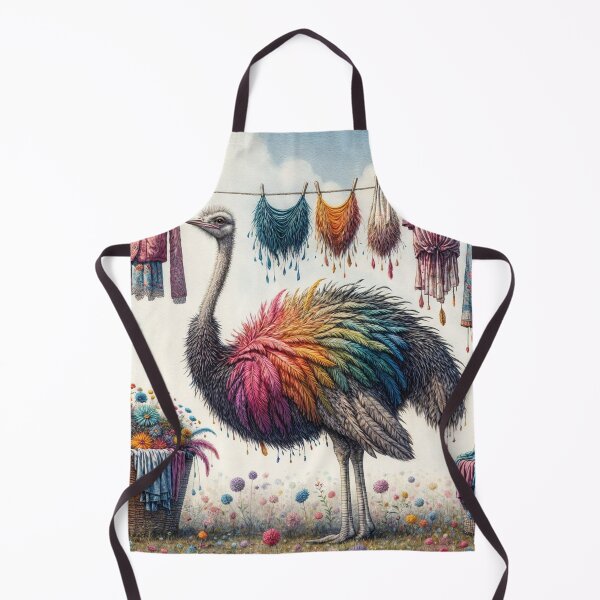 Item preview, Ostrich Doing the Washing designed and sold by M-Y-A-R-T-.