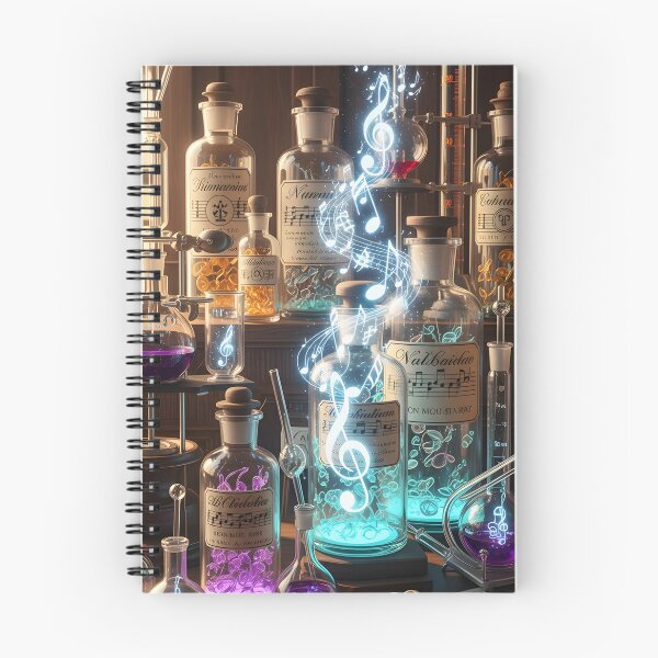 Item preview, Alchemy Bottles with Floating Musical Notes designed and sold by Koalangel.