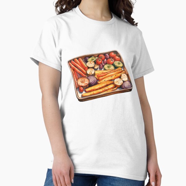 Item preview, Watercolor Tray of Roasted Vegetables designed and sold by Violet Peonies.