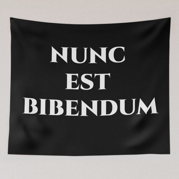 Item preview, Nunc Est Bibendum – Fun Latin Toast Quote designed and sold by BrushRushX.