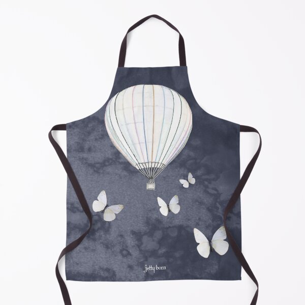 Item preview, HOT AIR BALLOON WITH WHITE BUTTERFLIES designed and sold by jetty born.
