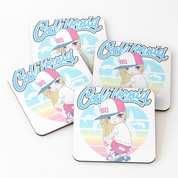Item preview, Weekend in California – Retro Roller Skating Girl Heart Design designed and sold by TeesHearts100.